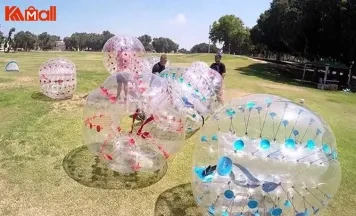 a zorb ball rolling down hill